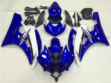 Cheap 2006-2007 Yamaha YZF R6 Motorcycle Fairings - Blue White Black