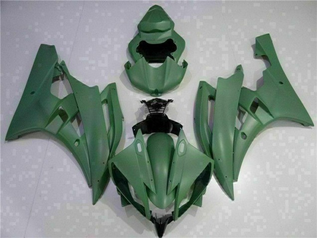2006-2007 Yamaha YZF R6 Motorcycle Fairing - Army Green