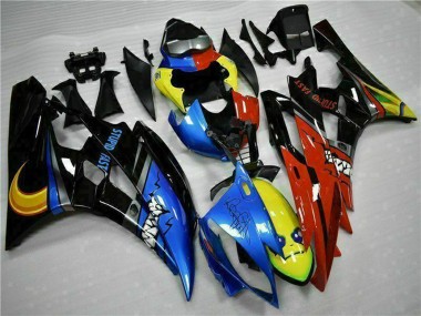Cheap 2006-2007 Yamaha YZF R6 Motorcycle Fairings - Yellow Blue Red Glossy Black Shark