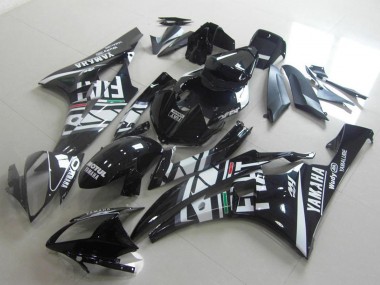Cheap 2006-2007 Yamaha YZF R6 Motorcycle Fairings - White Glossy Black Green Red Fiat Yamalube Motul