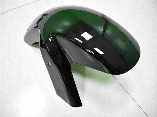 2006-2008 Kawasaki EX650 Motorcycle Fairings - Glossy Black Red Flame