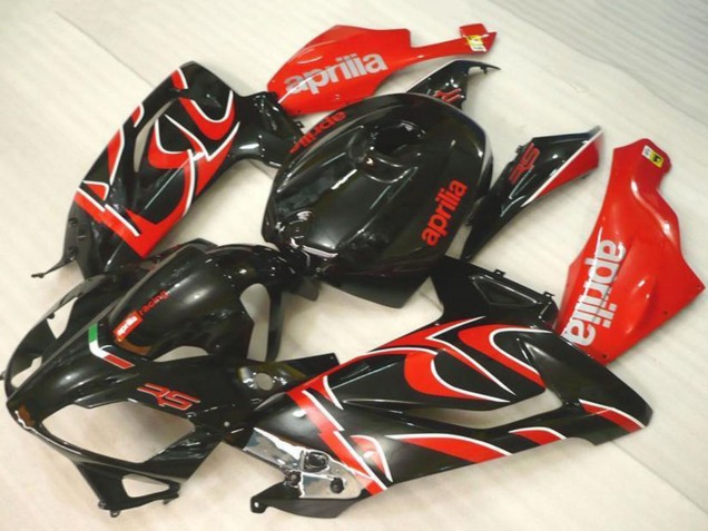 2006-2011 Aprilia RS125 Motorcycle Fairings - Black Red