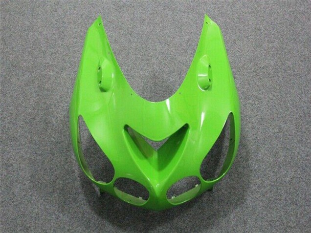 2006-2011 Kawasaki ZX14R ZZR1400 Motorcycle Fairing - Green Glossy Black