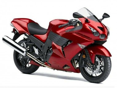 Cheap 2006-2011 Kawasaki ZX14R ZZR1400 Motorcycle Fairings - Red