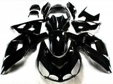 Cheap 2006-2011 Kawasaki ZX14R ZZR1400 Motorcycle Fairings - Glossy Black