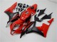 2007-2008 Honda CBR600RR Bike Fairings - Red Matte Black