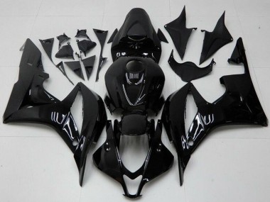 Cheap 2007-2008 Honda CBR600RR Motorcycle Fairings - Glossy Black