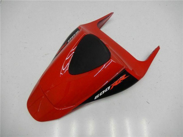 2007-2008 Honda CBR600RR Motorcycle Fairings - Red Matte Black with Decals