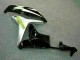 2007-2008 Honda CBR600RR Motorcycle Fairing - White Green Glossy Black Hannspree