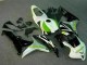 2007-2008 Honda CBR600RR Motorcycle Fairing - White Green Glossy Black Hannspree