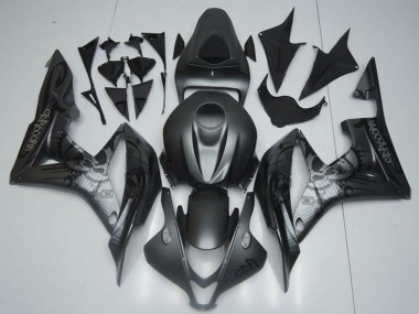 Cheap 2007-2008 Honda CBR600RR Motorcycle Fairings - Matte Black Graffiti