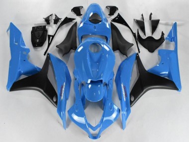 Cheap 2007-2008 Honda CBR600RR Motorcycle Fairing - Light Blue Glossy Black