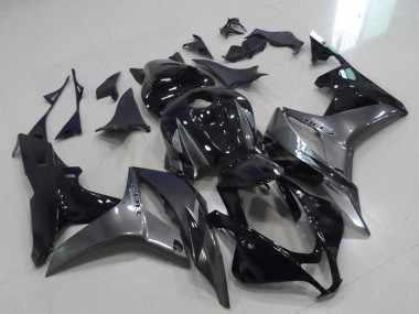 Cheap 2007-2008 Honda CBR600RR Motorcycle Fairings - Grey Glossy Black