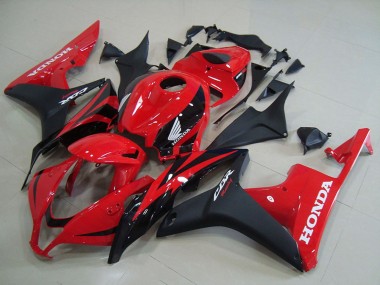Cheap 2007-2008 Honda CBR600RR Motorcycle Fairings - Red Matte Black OEM Style