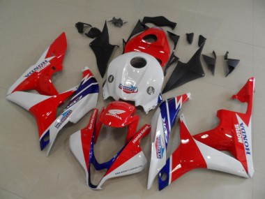 Cheap 2007-2008 Honda CBR600RR Motorcycle Fairings - White Red Blue