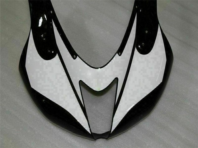 2007-2008 Kawasaki ZX6R Motorcycle Fairings - Black White