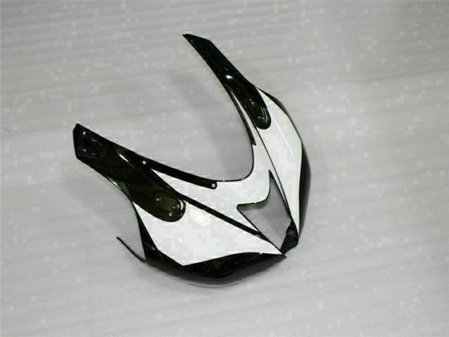 2007-2008 Kawasaki ZX6R Motorcycle Fairings - Black White