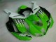 2007-2008 Kawasaki ZX6R Motorcycle Fairings - Green White Ninja