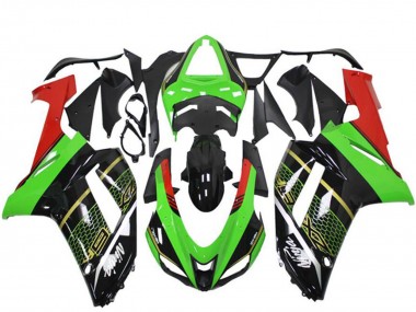 Cheap 2007-2008 Kawasaki ZX6R Motorcycle Fairing - Green Black