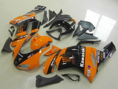 Cheap 2007-2008 Kawasaki ZX6R Motorcycle Fairings - Orange Monster