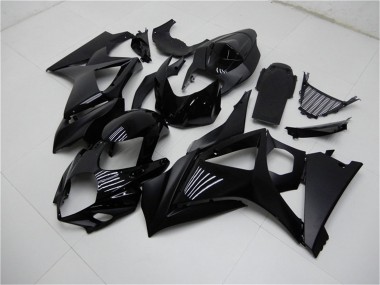 Cheap 2007-2008 Suzuki GSXR 1000 Motorcycle Fairings - Glossy Black Matte Black No Decal