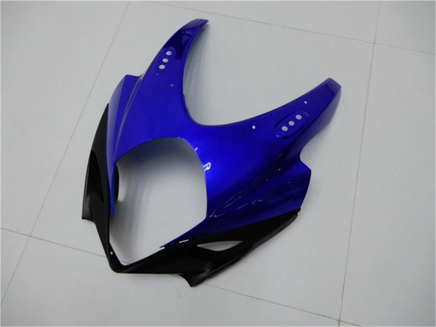 2007-2008 Suzuki GSXR 1000 Motorcycle Fairings - White Blue Black No Decal