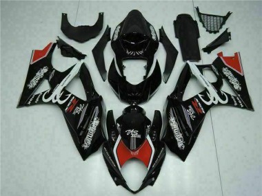 Cheap 2007-2008 Suzuki GSXR 1000 Motorcycle Fairings - Glossy Black Red White