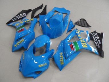 Cheap 2007-2008 Suzuki GSXR 1000 Motorcycle Fairings - Blue Yellow Black Rizla Racing