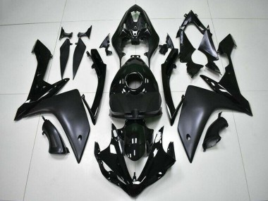 Cheap 2007-2008 Yamaha YZF R1 Motorcycle Fairings - Glossy Black Matte Black