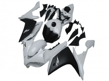 Cheap 2007-2008 Yamaha YZF R1 Motorcycle Fairing - White Matte Black