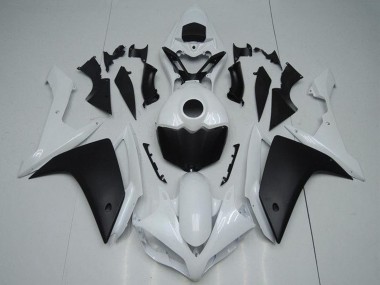 Cheap 2007-2008 Yamaha YZF R1 Motorcycle Fairing - White Matte Black