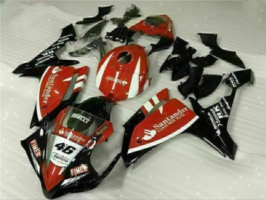 Cheap 2007-2008 Yamaha YZF R1 Motorcycle Fairings - Red White Black Fimer Santander 46