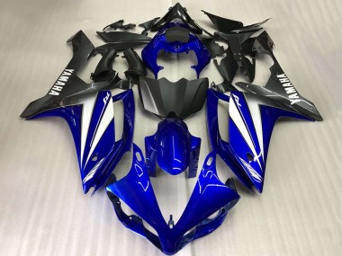 Cheap 2007-2008 Yamaha YZF R1 Motorcycle Fairings - Blue White Matte Black