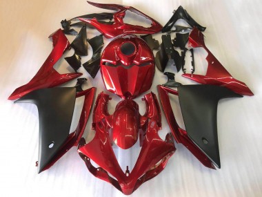 Cheap 2007-2008 Yamaha YZF R1 Motorcycle Fairings - Red Matte Black