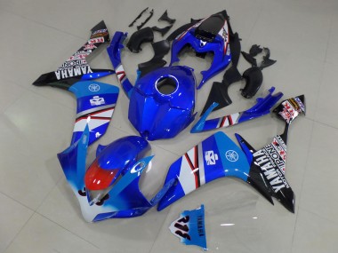 Cheap 2007-2008 Yamaha YZF R1 Motorcycle Fairings - Blue White Red Black