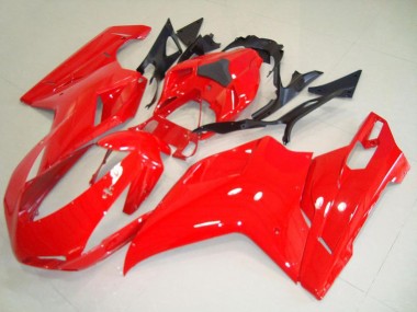 Cheap 2007-2014 Ducati 848 1098 1198 Motorcycle Fairings - Red