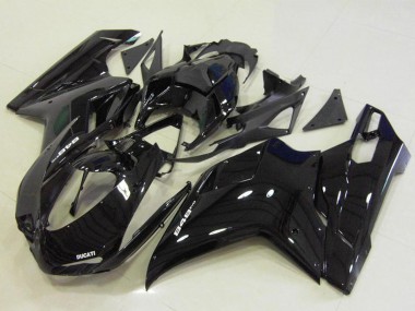 Cheap 2007-2014 Ducati 848 Motorcycle Fairings - Glossy Black