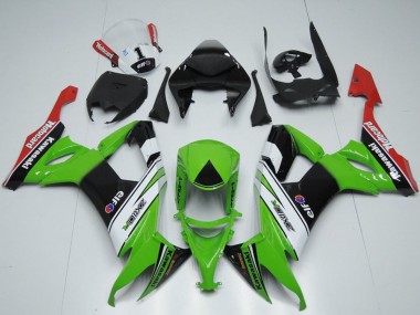 Cheap 2008-2010 Kawasaki ZX10R Motorcycle Fairings - Green White Black Red Elf Motorrad