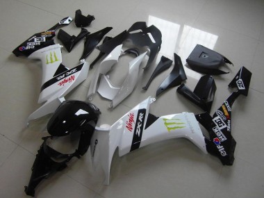 Cheap 2008-2010 Kawasaki ZX10R Motorcycle Fairings - White Glossy Black Red Green Monster