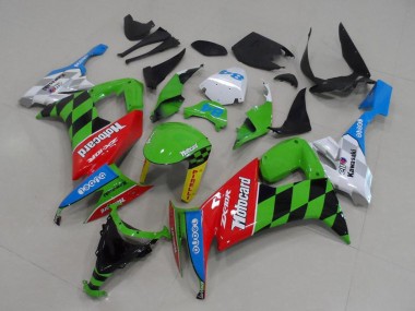 Cheap 2008-2010 Kawasaki ZX10R Motorcycle Fairings - Green Red Blue Black Motocard
