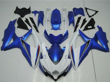Cheap 2008-2010 Suzuki GSXR 600/750 Motorcycle Fairings - White Blue