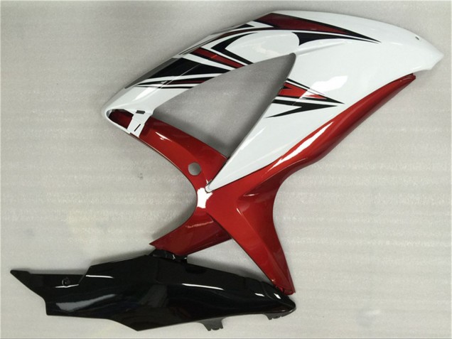 2008-2010 Suzuki GSXR 600/750 Motorcycle Fairings - White Red Glossy Black