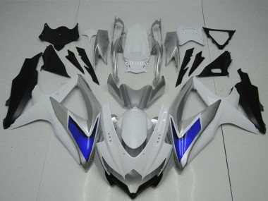 Cheap 2008-2010 Suzuki GSXR 600/750 Motorcycle Fairings - Silver White Blue Black