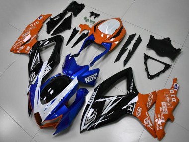 Cheap 2008-2010 Suzuki GSXR 600/750 Motorcycle Fairings - Orange Blue White Glossy Black