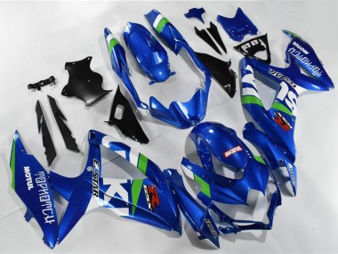 Cheap 2008-2010 Suzuki GSXR 600/750 Motorcycle Fairings - Blue White Green Black