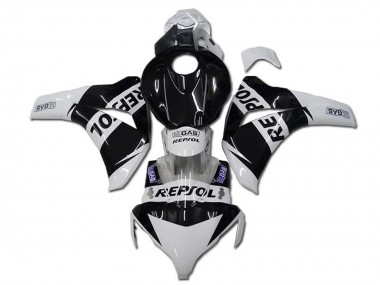 Cheap 2008-2011 Honda CBR1000RR Motorcycle Fairings - White Glossy Black Repsol
