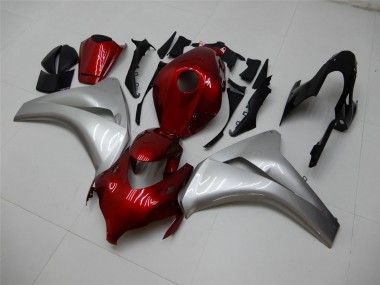 Cheap 2008-2011 Honda CBR1000RR Motorcycle Fairings - Silver Maroon Red