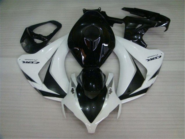 2008-2011 Honda CBR1000RR Motorcycle Fairings Kits - White Glossy Black
