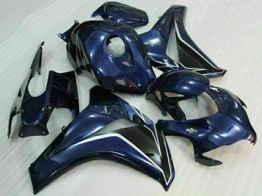 Cheap 2008-2011 Honda CBR1000RR Motorcycle Fairings - Dark Blue Glossy Black