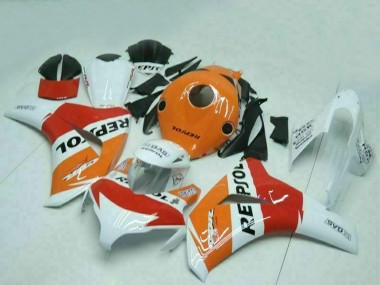 Cheap 2008-2011 Honda CBR1000RR Motorcycle Fairings - Orange White Red Black Repsol